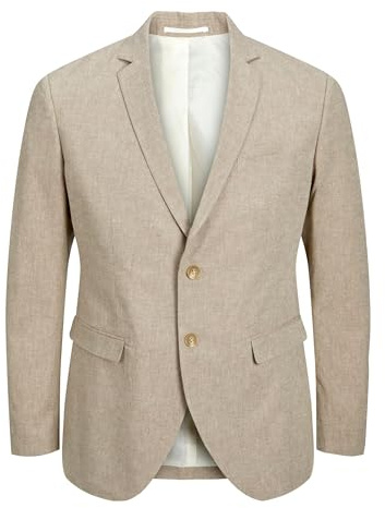 JACK & JONES Jprriviera Blazer Sn Pls - Grande Taille, Beige, 66