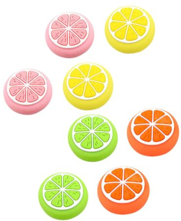 DIYEAH 8 Pezzi Manico Cappuccio Pulsante Cappucci Di Copertura Del Bastoncino Del Pollice Impugnatura Del Joystick Carino Cappuccio Del Joystick Chiave Impugnature Assortito Gel Di Silice