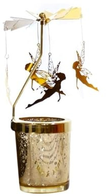 Candelabra HoldersCandlestick Metal Deer Party Romantic Windmill Candle Holders Hanging Tealight Rotate Wedding Home Decor Xmas Romantic Gifts