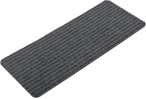 Homwiz Treppenstufen Matten, 76x20cm, Antirutsch Stufenmatten, Dunkelgrau | 15 Stück, Ohne Kleben, Rutschfest ,Waschbar Treppen Teppich, Wiederverwendbar Treppenteppich Innen für Haustiere Senioren