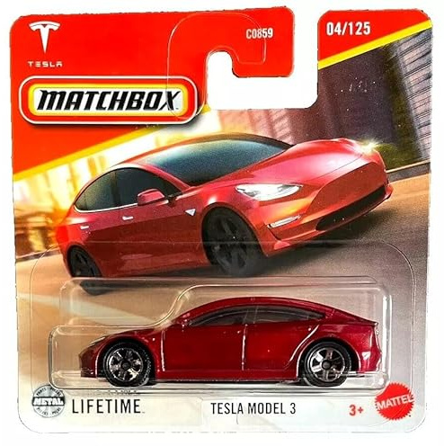C0859 Matchbox 1:64 Single Cars Tesla Model 3 JBR41