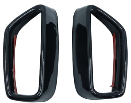 Durlo Embellecedor de tubo de escape negro brillante para Serie 5 G30 G38 (2018-2021), de acero inoxidable, atornillable.