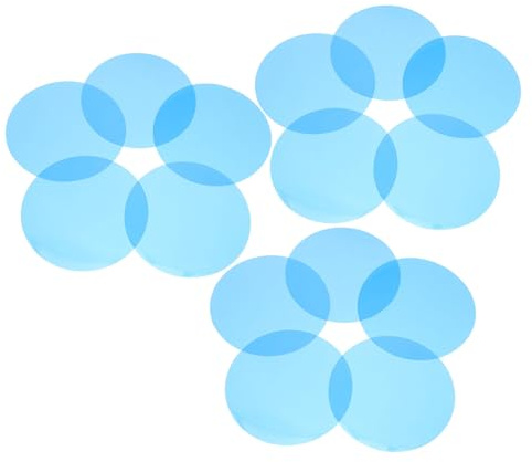 SOIMISS 15 Pezzi Filtro Luce Azzurro in Poliestere per Lampade Sovrapposizione Tonda per Illuminazione Salotto Facile Applicazione