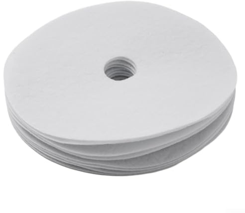 babominimer 10 Pack Tumble Dryer Exhaust and Air Filters for BUSH Models DHB7VTDW DHB7VTDB TD3CNBW, 235mm Dia Round Filter with 33mm Center Hole, 76mm x 173mm Inta