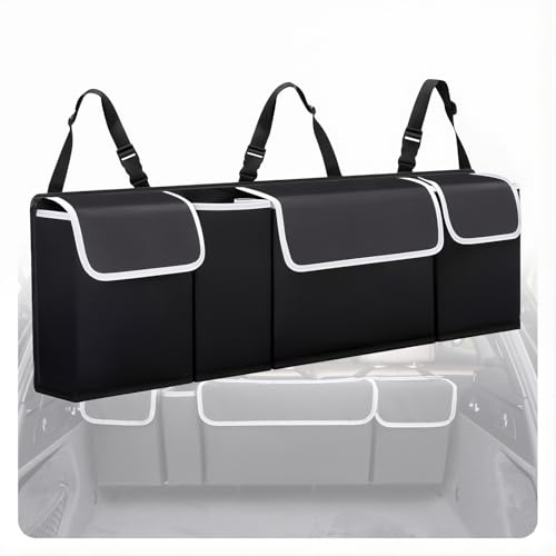 Kofferraumtasche Kofferraum Organizer, Für VW Passat Alltrack B7 B8 2010-2025 3 Verstellbare Schultergurte Kofferraumtasche für den Kofferraum