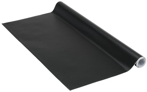 Venilia Pellicola adesiva, Nero, 90cm x 2,1m, Spessore 160μ, Pellicola autoadesiva per mobili o cucina, carta da parati, PVC senza ftalati, Prodotto in UE