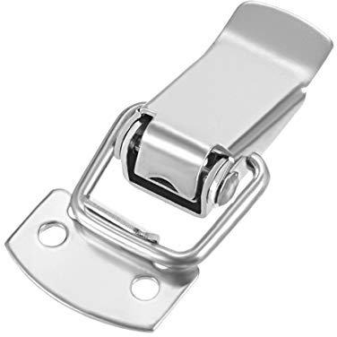 sourcing map Spring Loaded Toggle Latches, 49mm Length Stainless Steel 304 Hasps Clamps for Case Box Trunk Catches, Pack of 2