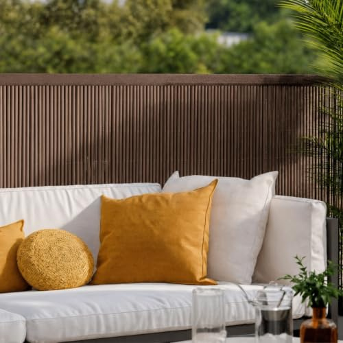 Nortene | Mimbre Ecológico Lop Madera 1x3 M | Cerramiento Sostenible De Alta Durabilidad | Decorativo Para Jardín, Terraza Y Balcón