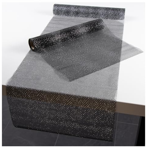 com-four® 2X Tischläufer Weihnachten, Dekoratives Tischband mit Punkten | Tischdeko für Weihnachten - 30 x 500 cm [Auswahl variiert]