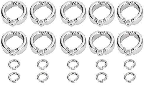 Buachois 10 Stück Buchstabe Tauben Fußring Geflügel Beinring Öffnungsclip Zubehör Identifizierungs Ringe für das Fliegentraining im Freien Vögel Tauben(7mm / 0.28in)