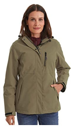 Killtec Damen Outdoorjacke Funktionsjacke mit abzippbarer Kapuze KOW 140 WMN Jckt wasserdicht, Winddicht, atmungsaktiv 00762-helloliv 36