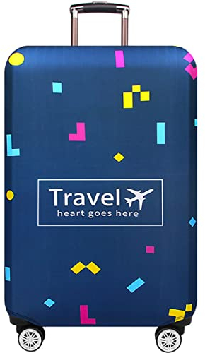 Hayisugal Gepäckabdeckung Kofferhülle waschechter Schutzkoffer-Cover - Reise-elastischer Spandex-Koffer-Protector Kofferschutzhülle Für Gepäckstücke, XL (29-32 Zoll)