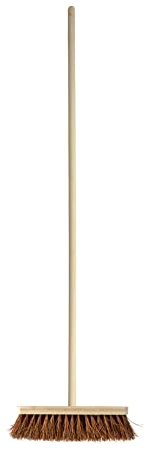 Homéa, Balai Manche Bois 118 cm Usage Extérieur Nature Vintage