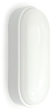 YJY LIGHT LED Deckenlampe 14W 1500LM 4000K IP54 Kellerlampe Oval Flach | 14W 1500LM, 4000K Neutralweiß, IP54 Wasserfest, 230V, 210x105x48mm, 10-15m², Einfache Montage