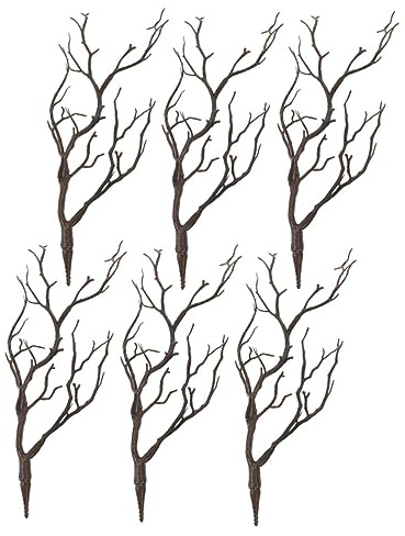 CATIEBYE 6stücke Künstliche Geweih-äste Für -Dekoration Realistische Zweige Für Blumenarrangements Hochwertige Zweige Für Tisch Und Wohnraumgestaltung Für Halloween Und Weihnachten