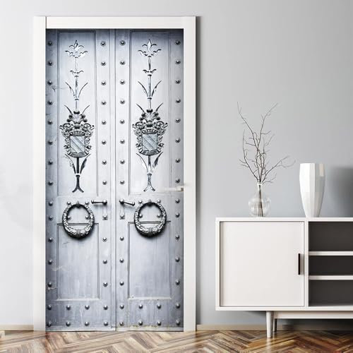 VIRANDA 3D Türtapete Selbstklebende Türaufkleber Wasserdichte Türbilder Abnehmbare Türposter Vinyl Türklebefolie Holztüren Fototapete für Zuhause Decoration Design 100x220cm