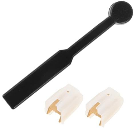 Toyvian Record Player Needle Replacement for Sound and Easy Maintenance with Cleaning Brush Featuring Aluminum Stylus for Turntable and Phonograph Vinyl Players