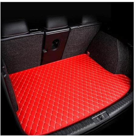 Auto Kofferraummatte Für Cupra Für Formentor 2020 2021 2022 2023 wasserdichte Acessorios para Fach Auto Matten Teppich Schlamm Carro Auto Zubehör Auto Stamm Matten Auto Kofferraumwanne(RED SIGIE)