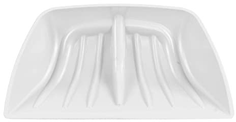 Pala di neve, pala immondizia in plastica pp, pala di sabbia resistenti all'usura, pala di radura del suolo, strumento di pala della neve, pala di detriti da giardino per ghiaia (Bianco)