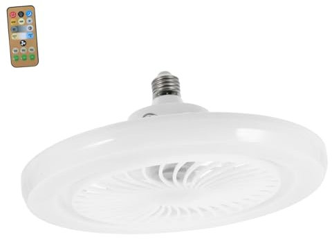 Mipcase 30w Ceiling Fan Lights Led Dimmable for Bedroom Living Small Fan Light Remote Control Ultra-Quiet