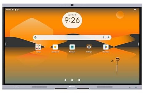 AG Neovo 75 Zoll Smart Board mit Kamera und Mikrofon, Google EDLA zertifiziertes interaktives Whiteboard für Business, Android 13, drahtlose Bildschirmfreigabe, digitales Whiteboard (IFP7504P-AO)