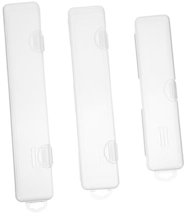 BAZEITFLOW 3pezzi Custodia Per Utensili in Plastica Trasparente Organizer Per Posate Con Portaposate Portatile Per Picnic e Organizzazione Domestica