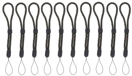 Ipetboom Correas Anticaída para Cámara y Teléfono Móvil 10 Pulseras Ajustables Ligeras de Nylon y Plástico, Accesorio Práctico para Viajes y Actividades al Aire Libre
