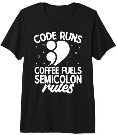Semi Colon Coffee Fuels Semicolon Premium T-Shirt