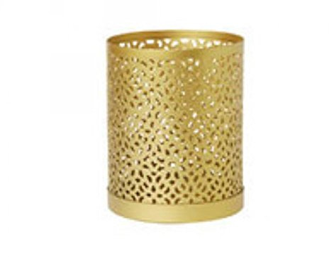 Duni Duni Kerzenhalter aus Metall für Maxi-Teelichte oder LED Bliss gold 100 x 80 mm 1 Stück