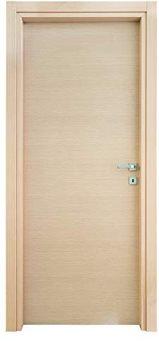 Kimono Porta Interna a Battente Ecodoor 2.0, Laminato Rovere Sbiancato, Sinistra (210x80)