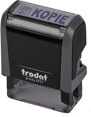 Trodat Printy 4911 grau KOPIE BLAU