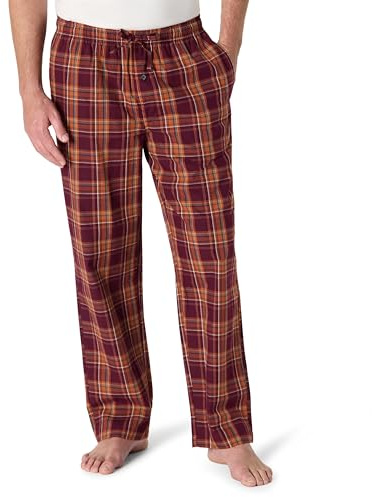 Amazon Essentials Herren Schlafanzughose Pyjamahose Lang Baumwolle Gerade Passform Elastischer Bund