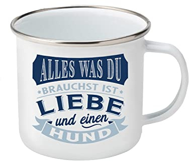 Top Lady Becher Hund |Emaille|350ml|
