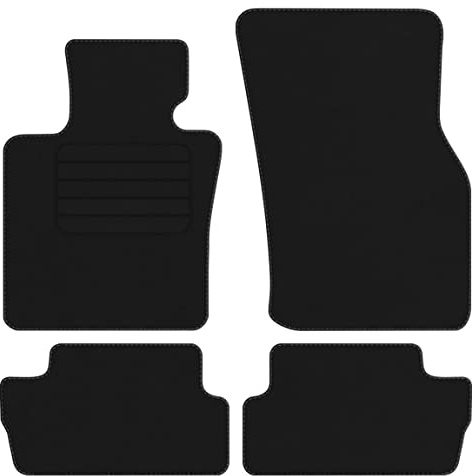 Velourmattenset für BMW Mini Cooper SE Elektro ab Bj. 2020 STD Befestigungen Mit Absatzschoner Passform Neu Veloursfussmatten Automatten