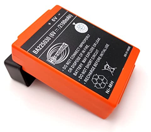2100mAh BA225030 6V Ni-Mh Battery / QA109600 Battery Charger for HBC Crane Remote (2100mAh Battery)