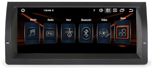 10,25 Zoll IPS Touchscreen Acht Kern Android 14 DAB+ Autoradio 4GB+64GB Für BMW X5 E53 mit GPS Navigation Unterstützt Drahtloses CarPlay Android Auto DSP WLAN 4G LTE USB Bluetooth 5.0 A2DP CANbus RDS
