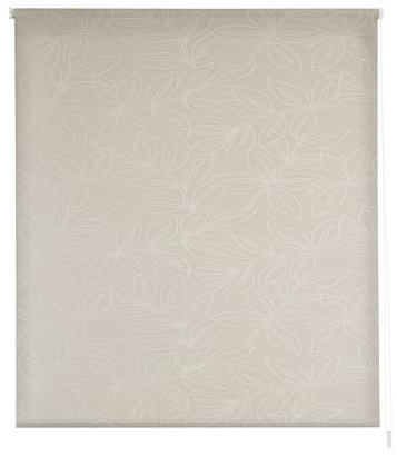 Estoralis | Selene | Estor Enrollable Diseño Moderno | Translúcido Jacquard | Beige | 110 x 255 cm (Ancho/Alto) Tamaño Tela 107 x 250 cm | Estores para Ventanas y Puertas