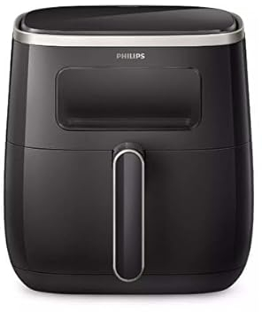 Philips HD9257/80 Airfryer Fritteuse, 1 kg, 5,6 L Fassungsvermögen, transparentes Kochfenster