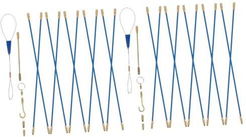UKCOCO 2ensembles Kit De Tirage De Câbles Électriques Baguettes Pour Installation Facile Murs Et Plafonds Suspendus