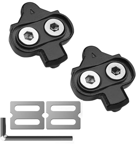 EYVRPAU Bike Fahrrad Schuhplattenset, SPD Compatible Bike Pedal Cleats, Pedalplatten Fahrradzubehör