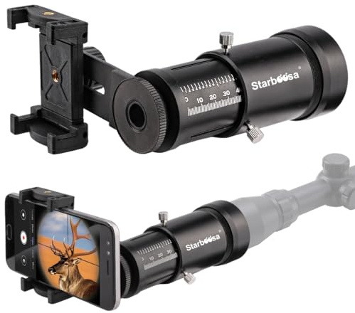 Starboosa Extendable Scope Camera Adapter – Smartphone Mount for Outdoor Photography – Compatible with Most Eyepieces and Adjustable for Eye Relief