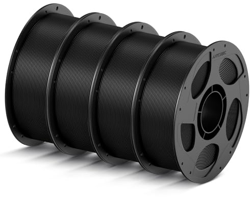 ANYCUBIC Filamento PLA ad Alta Velocità per Stampante 3D 1,75 mm, Stampa 10 Volte più Rapida, Precisione Dimensionale +/- 0,02 mm, Identificazione Intelligente,Nero 4KG
