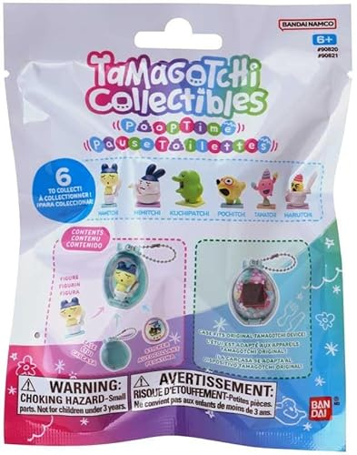 Tamagotchi Collectibles Serie 1 Poop Time Figuren, 1 von 6 Figuren zum Sammeln, mit Vitrine und Aufkleber, ab 6 Jahren
