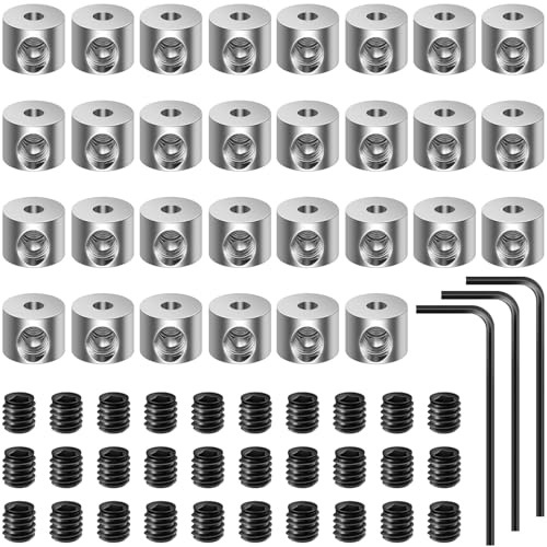 Lunhoo 30 Stück Pin Keeper Verschluss, Silber 6 x 5 mm, Sicherer Rückseite für Anstecker Pins, Broschen, Namensschilder, mit 30 Schrauben & 3 Schraubenschlüsseln
