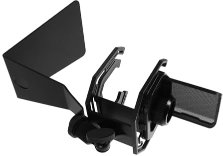 POPETPOP Supporto per Asta Microfono Clip Metallo con Antiurto e Filtro Anti-pop Asta Regolabile per Tavolo Studio Streaming