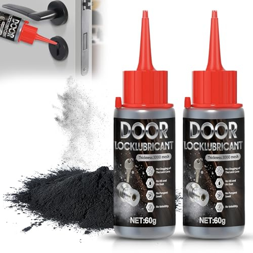 Lubrifiant Serrurerie, Multifonctions Lubrification Graphite, Poudre Lubrifiante Inodore, Convient pour Les Rails de FenêTres, Les Clés, Les Barres de Porte et Les Serrures de Voiture, 120 Ml (01)