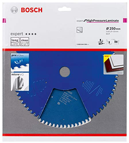 Bosch Accessories Professional Kreissägeblatt Expert for High-Pressure Laminate (für Hochdrucklaminat, 250 x 30 x 2,8 mm, Zubehör Kreissäge)