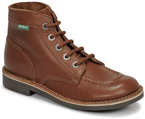 Kickers - Kick Col, Botas Slouch Unisex Niños, Marrón (Camel 114), 27 EU