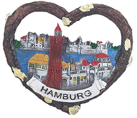 3D Hamburg Deutschland Kühlschrankmagnet Souvenir Geschenk Heim & Küche Dekoration Magnetaufkleber Deutschland Kühlschrankmagnet Reise Souvenir Geschenk
