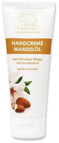 Florex Handcreme Mandelöl - Reichhaltige intensive Pflege bei trockenen strapazierten Händen mit Schafmilch ohne Palmöl 75 ml